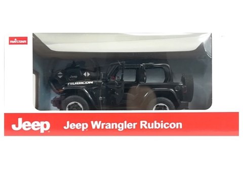 Auto R/C Jeep Wrangler Rubicon 1:14 Rastar Czarny Rastar Auto R/C Jeep Wrangler Rubicon 1:14 Rastar Czarny Rastar