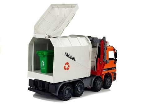 Auto Śmieciarka z Napędem Kosz na Śmieci LEAN Toys Auto Śmieciarka z Napędem Kosz na Śmieci LEAN Toys