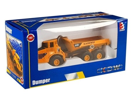 Auto Wywrotka Metalowa 1:87 Ruchome Elementy LEAN Toys Auto Wywrotka Metalowa 1:87 Ruchome Elementy LEAN Toys