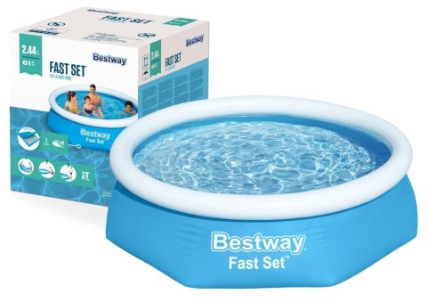 Basen Ogrodowy Rozporowy 2,44 x 61 cm Bestway 57448 Bestway Basen Ogrodowy Rozporowy 2,44 x 61 cm Bestway 57448 Bestway