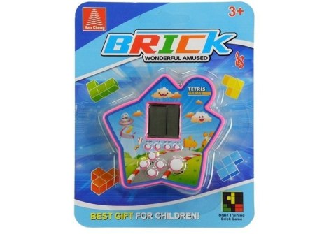 Gra Elektroniczna Kieszonkowa Tetris Gwiazdka Fioletowy LEAN TOYS Gra Elektroniczna Kieszonkowa Tetris Gwiazdka Fioletowy LEAN TOYS