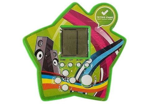 Gra Elektroniczna Kieszonkowa Tetris Gwiazdka Zielony LEAN TOYS Gra Elektroniczna Kieszonkowa Tetris Gwiazdka Zielony LEAN TOYS