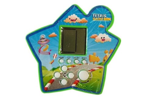 Gra Elektroniczna Kieszonkowa Tetris Gwiazdka Zielony LEAN TOYS Gra Elektroniczna Kieszonkowa Tetris Gwiazdka Zielony LEAN TOYS