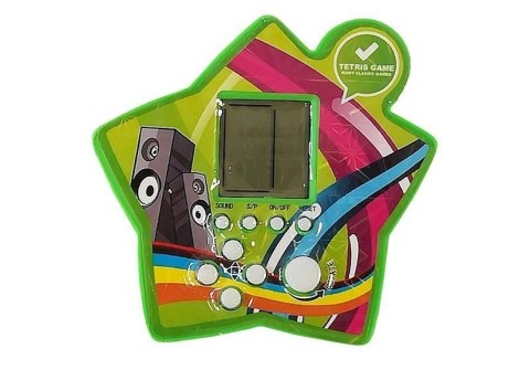 Gra Elektroniczna Kieszonkowa Tetris Gwiazdka Zielony LEAN TOYS Gra Elektroniczna Kieszonkowa Tetris Gwiazdka Zielony LEAN TOYS