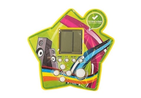 Gra Elektroniczna Kieszonkowa Tetris Gwiazdka Żółty LEAN TOYS Gra Elektroniczna Kieszonkowa Tetris Gwiazdka Żółty LEAN TOYS