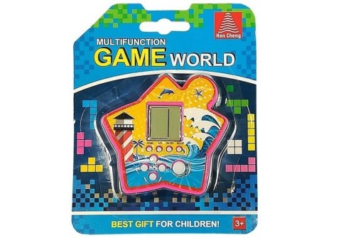 Gra Elektroniczna Kieszonkowa Tetris Różowy LEAN TOYS Gra Elektroniczna Kieszonkowa Tetris Różowy LEAN TOYS