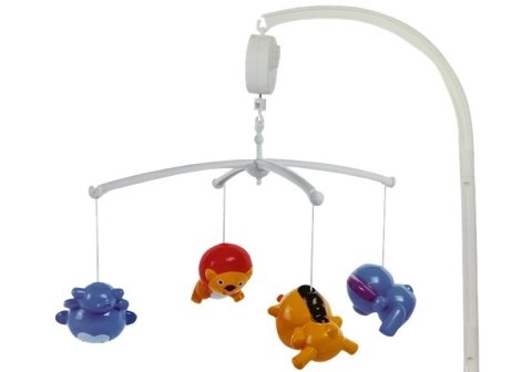 Karuzela Do Łóżeczka Zwierzątka Lew Słonik Żyrafa Dźwięk LEAN Toys Karuzela Do Łóżeczka Zwierzątka Lew Słonik Żyrafa Dźwięk LEAN Toys