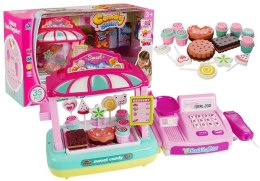 Kasa Fiskalna Stragan Słodkości Candy Shop 35 Elementów LEAN Toys