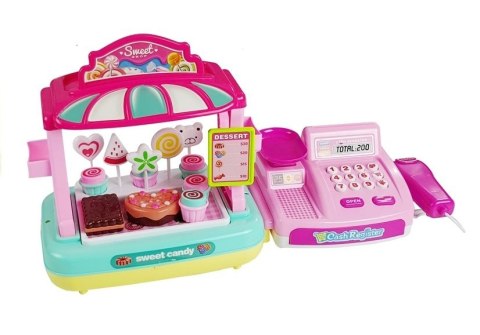 Kasa Fiskalna Stragan Słodkości Candy Shop 35 Elementów LEAN Toys Kasa Fiskalna Stragan Słodkości Candy Shop 35 Elementów LEAN Toys