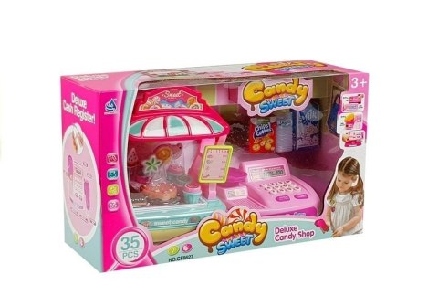 Kasa Fiskalna Stragan Słodkości Candy Shop 35 Elementów LEAN Toys Kasa Fiskalna Stragan Słodkości Candy Shop 35 Elementów LEAN Toys