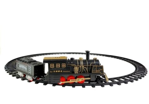 Kolejka Classic Lokomotywa + Wagon Tory LEAN Toys Kolejka Classic Lokomotywa + Wagon Tory LEAN Toys