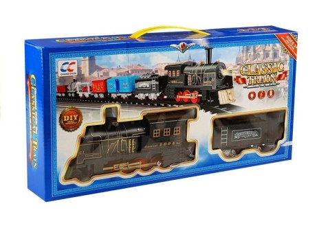 Kolejka Classic Lokomotywa + Wagon Tory LEAN Toys Kolejka Classic Lokomotywa + Wagon Tory LEAN Toys