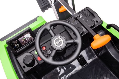 Koparka Na Akumulator Volvo DK-VE888 Zielona LEAN CARS Koparka Na Akumulator Volvo DK-VE888 Zielona LEAN CARS