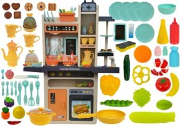 Kuchnia Dziecięca Pomarańczowa Warzywa Akcesoria Sztucce LEAN Toys