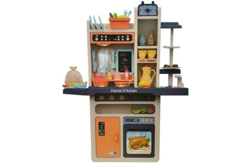 Kuchnia Dziecięca Pomarańczowa Warzywa Akcesoria Sztucce LEAN Toys Kuchnia Dziecięca Pomarańczowa Warzywa Akcesoria Sztucce LEAN Toys