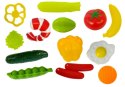Kuchnia Dziecięca Pomarańczowa Warzywa Akcesoria Sztucce LEAN Toys
