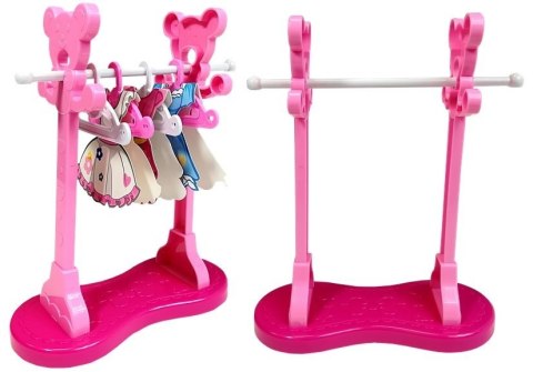 Różowe Żelazko Zestaw do Prasowania Deska Wieszaki LEAN Toys Różowe Żelazko Zestaw do Prasowania Deska Wieszaki LEAN Toys