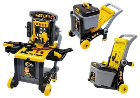 Stolik majsterkowicza Warsztat 3w1 Wózek LEAN Toys Stolik majsterkowicza Warsztat 3w1 Wózek LEAN Toys