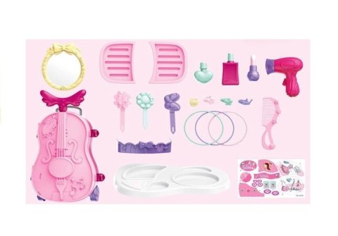 Toaletka w Walizce na Kółkach Skrzypce Lusterko LEAN Toys Toaletka w Walizce na Kółkach Skrzypce Lusterko LEAN Toys