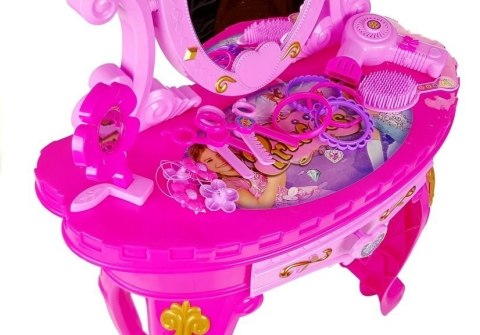 Toaletka z Krzesłem Na Nóżkach Akcesoria LEAN Toys Toaletka z Krzesłem Na Nóżkach Akcesoria LEAN Toys