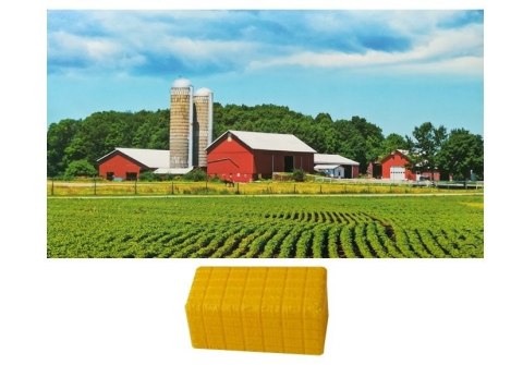 Zestaw Autek Farmerskich Zgrabiarka Prasa LEAN Toys Zestaw Autek Farmerskich Zgrabiarka Prasa LEAN Toys