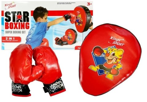 Zestaw Bokserski Rękawice Tarcza Sporty Walki LEAN Toys Zestaw Bokserski Rękawice Tarcza Sporty Walki LEAN Toys