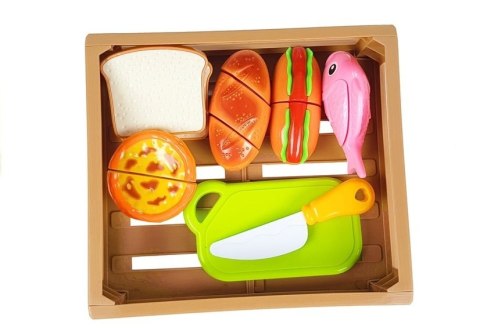 Zestaw Do Krojenia Hot Dog Ryba na Rzepy w Skrzyni LEAN Toys Zestaw Do Krojenia Hot Dog Ryba na Rzepy w Skrzyni LEAN Toys