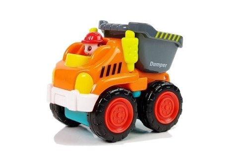 Autko Budowlane Dla Malucha Betoniarka Walec Spychacz Wywrotka5 Rodzajów LEAN Toys Autko Budowlane Dla Malucha Betoniarka Walec Spychacz Wywrotka5 Rodzajów LEAN Toys