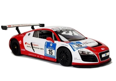 Auto R/C Audi R8 LMS Rastar 1:14 Biało-Czerwone Rastar Auto R/C Audi R8 LMS Rastar 1:14 Biało-Czerwone Rastar