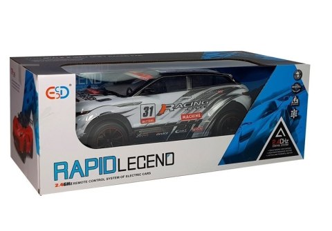 Auto Rajdowe Zdalnie Sterowane 1:10 Białe R/C LEAN Toys Auto Rajdowe Zdalnie Sterowane 1:10 Białe R/C LEAN Toys