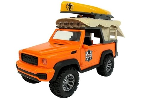 Auto Samochód Campingowy Jeep Dźwięki i Światła LEAN Toys Auto Samochód Campingowy Jeep Dźwięki i Światła LEAN Toys