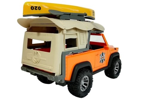 Auto Samochód Campingowy Jeep Dźwięki i Światła LEAN Toys Auto Samochód Campingowy Jeep Dźwięki i Światła LEAN Toys