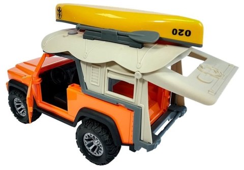Auto Samochód Campingowy Jeep Dźwięki i Światła LEAN Toys Auto Samochód Campingowy Jeep Dźwięki i Światła LEAN Toys