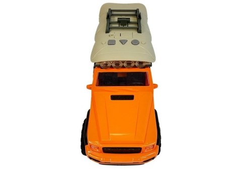 Auto Samochód Campingowy Jeep Dźwięki i Światła LEAN Toys Auto Samochód Campingowy Jeep Dźwięki i Światła LEAN Toys