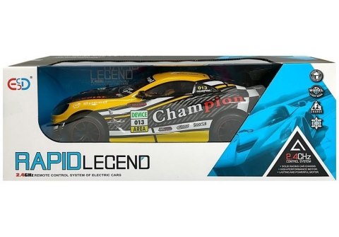 Auto Zdalnie Sterowane Sportowe 2.4GHz Żółte LEAN Toys Auto Zdalnie Sterowane Sportowe 2.4GHz Żółte LEAN Toys
