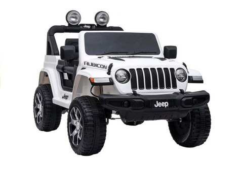 Auto na Akumulator Jeep Rubicon 4x4 Biały LEAN CARS Auto na Akumulator Jeep Rubicon 4x4 Biały LEAN CARS