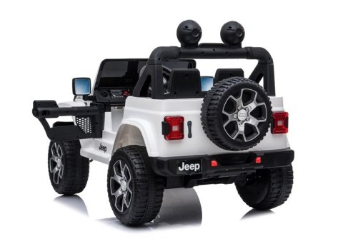 Auto na Akumulator Jeep Rubicon 4x4 Biały LEAN CARS Auto na Akumulator Jeep Rubicon 4x4 Biały LEAN CARS