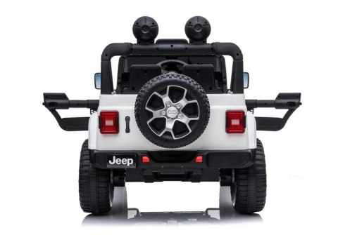 Auto na Akumulator Jeep Rubicon 4x4 Biały LEAN CARS Auto na Akumulator Jeep Rubicon 4x4 Biały LEAN CARS