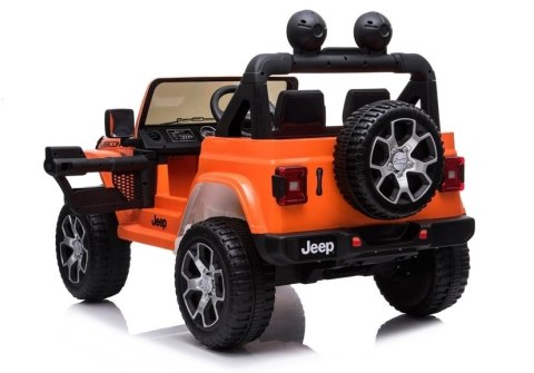 Auto na Akumulator Jeep Rubicon 4x4 Pomarańczowy LEAN CARS Auto na Akumulator Jeep Rubicon 4x4 Pomarańczowy LEAN CARS