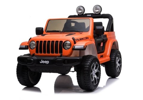 Auto na Akumulator Jeep Rubicon 4x4 Pomarańczowy LEAN CARS Auto na Akumulator Jeep Rubicon 4x4 Pomarańczowy LEAN CARS