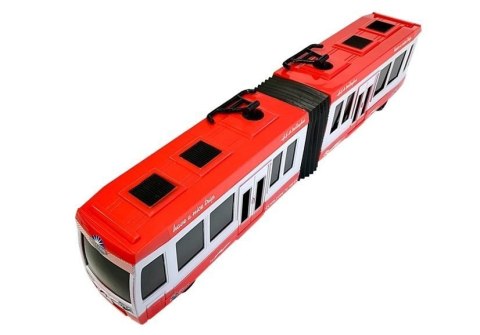 Autobus Przegubowy z Napędem Frykcyjnym Czerwony LEAN Toys Autobus Przegubowy z Napędem Frykcyjnym Czerwony LEAN Toys