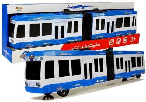 Autobus Przegubowy z Napędem Frykcyjnym Niebieski LEAN Toys Autobus Przegubowy z Napędem Frykcyjnym Niebieski LEAN Toys