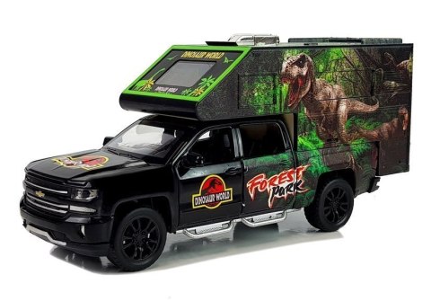 Camper z Dinozaurami 1:32 Czarny LEAN Toys Camper z Dinozaurami 1:32 Czarny LEAN Toys