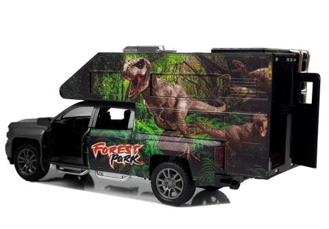 Camper z Dinozaurami 1:32 Czarny LEAN Toys Camper z Dinozaurami 1:32 Czarny LEAN Toys