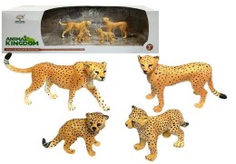 Gepard Figurki Edukacyjne Dzikie Zwierzęta 4 Sztuki Sawanna LEAN Toys