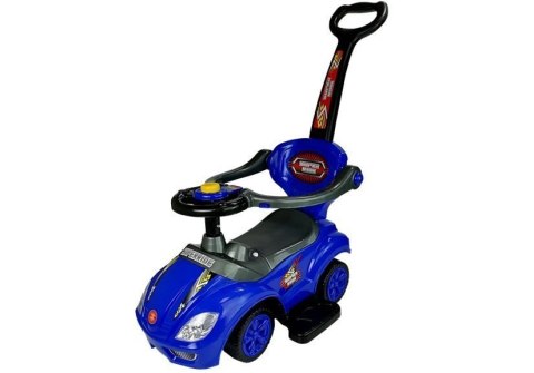 Jeździk z Pchaczem Mega Car 3w1 Niebieski LEAN CARS Jeździk z Pchaczem Mega Car 3w1 Niebieski LEAN CARS