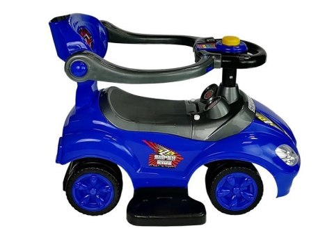 Jeździk z Pchaczem Mega Car 3w1 Niebieski LEAN CARS Jeździk z Pchaczem Mega Car 3w1 Niebieski LEAN CARS
