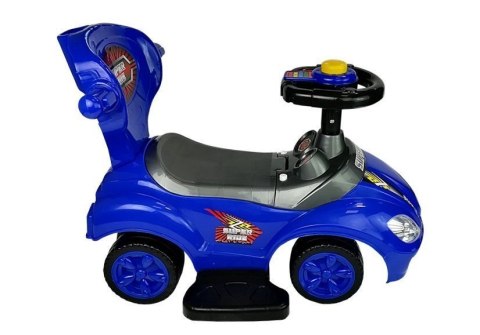 Jeździk z Pchaczem Mega Car 3w1 Niebieski LEAN CARS Jeździk z Pchaczem Mega Car 3w1 Niebieski LEAN CARS