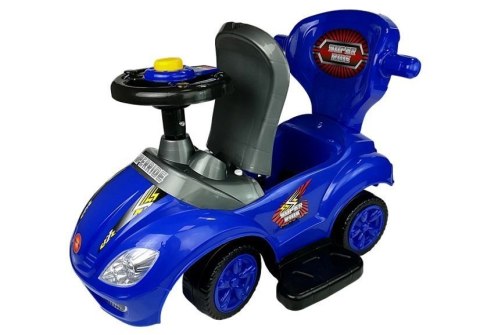 Jeździk z Pchaczem Mega Car 3w1 Niebieski LEAN CARS Jeździk z Pchaczem Mega Car 3w1 Niebieski LEAN CARS