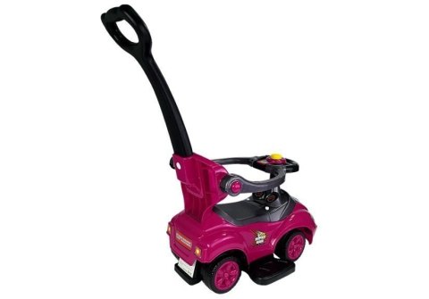 Jeździk z Pchaczem Mega Car 3w1 Różowy LEAN CARS Jeździk z Pchaczem Mega Car 3w1 Różowy LEAN CARS